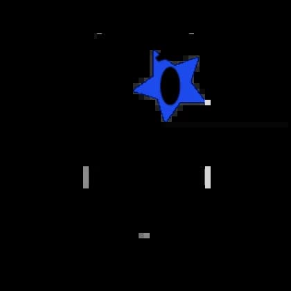 Blue Rock Star Smile