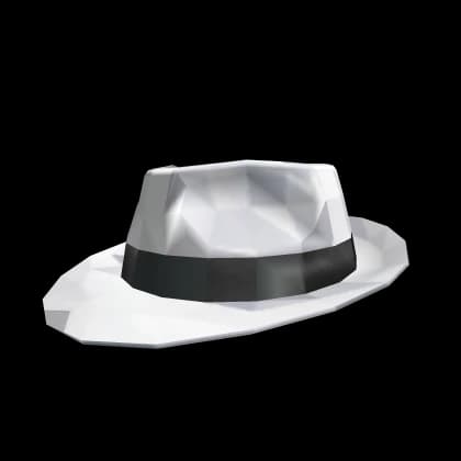 White Sparkle Time Fedora
